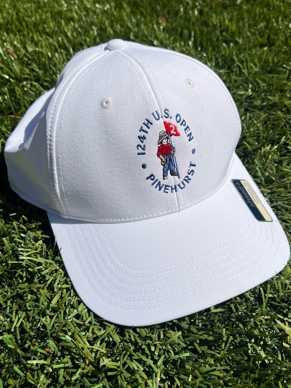 Pinehurst 124th U.S. Open White Golf Cap Ahead Ultimate Fir Performance Hat NWT